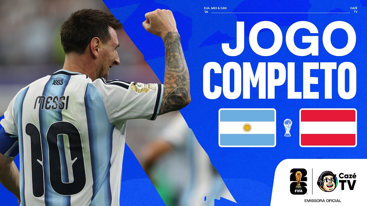 JOGO COMPLETO: ARGENTINA X ÁUSTRIA | COPA DO MUNDO FIFA™ 2026 | 2ª RODADA | FASE DE GRUPOS
