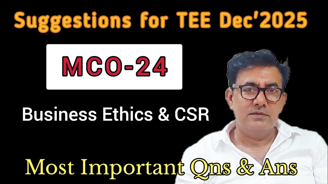 MCO-24 | SUGGESTIONS FOR TEE DEC'2025 | 