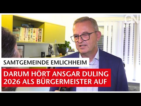 Decision made: This is why Ansgar Duling will retire as mayor of Emlichheim in 2026 | GN-Online