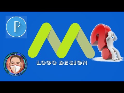 How to make M logo design/pixellab/tutorial