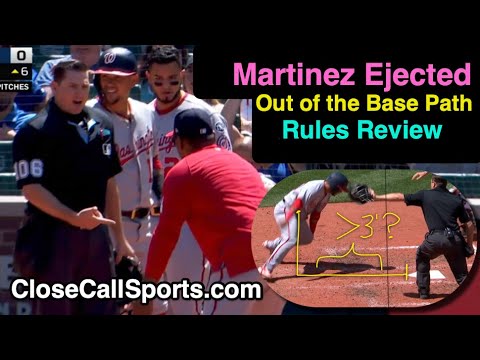 E121 - Dave Martinez Ejected After Out of the Base Path Call by Derek Thomas on Keibert Ruiz's Run