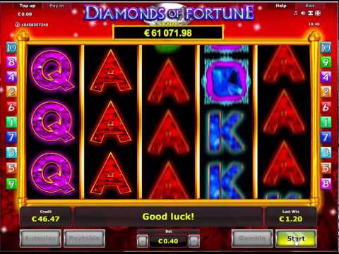 Diamonds of Fortune Slot - Novomatic games with Jackpot