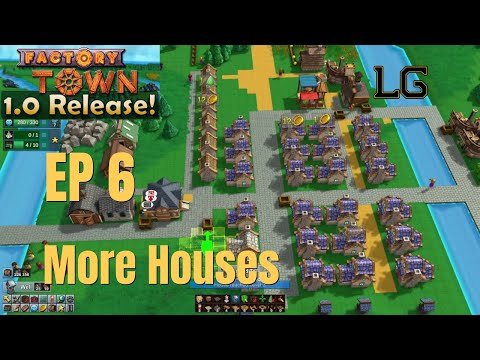 Adding More Houses And Making Industry Books - Let's Play Factory Town Ep 6