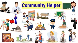 Our helpers, community helpers for kids, community helper name,our helpers name, people who help us
