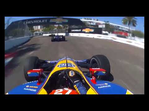 2018 IndyCar St Pete Race Rossi-Wickens crash