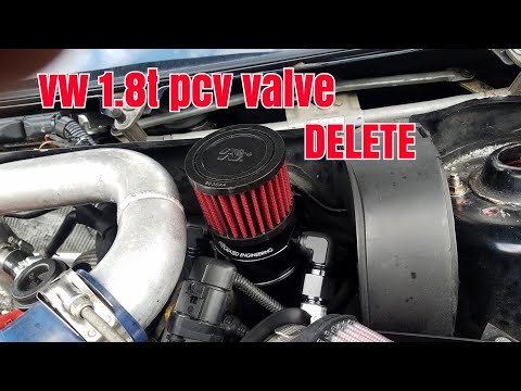 Vw 1.8t pcv valve delete with catch can