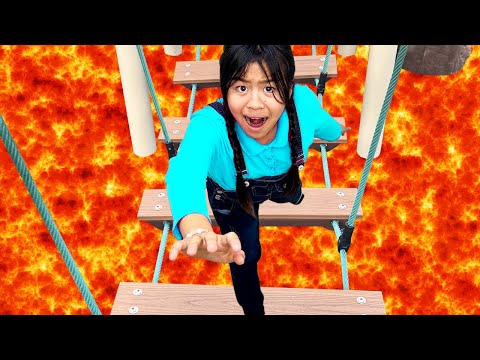 Jannie and Ellie The Floor is Lava on the Playground and More Children’s Videos