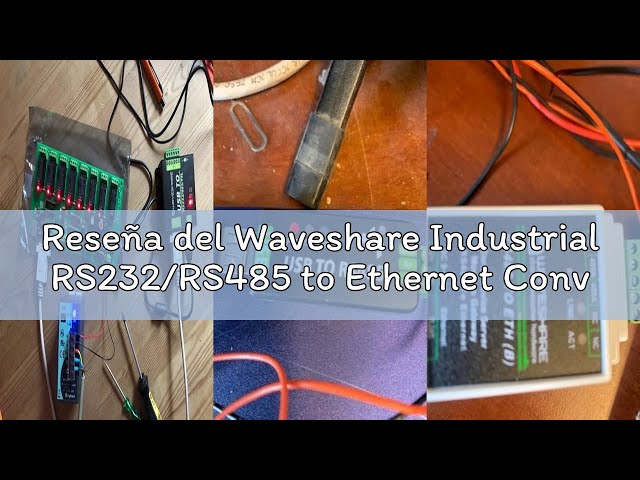 Vídeo relacionado con Jectse Servidor Serial Industrial, Convertidor 232 a Ethernet con Modo UDP Cliente Servidor, para Sistemas 7 8 10, Transmisión Bidireccional con Protección ESD (Enchufe de la UE)