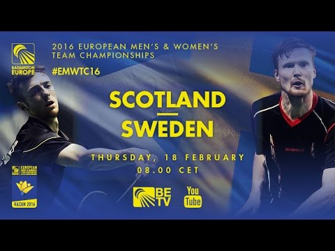 Badminton - Matthew Carder (SCO) vs Mattias Borg (SWE) - Group Stage, EMTC 2016