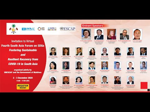 Fourth South Asia Forum on the Sustainable Development Goals, 2 December 2020