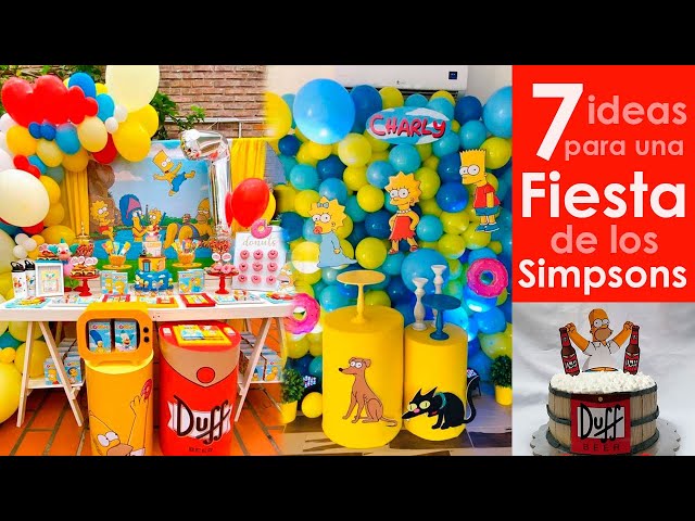 Vídeo relacionado con Guirnalda de fiesta de cumpleaños temática de Brt Simpson para niños, pancarta de feliz cumpleaños, decoración de cupcakes, decoración de pasteles, juego de suministros de fiesta