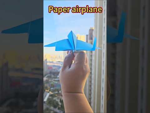 Throw a paper airplane that flies really far and looks cool #origami  #origamipaperplanes