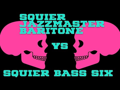 Squier Baritone Jazzmaster vs Squier Bass VI with @GaryHiebner