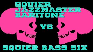 Squier Baritone Jazzmaster vs Squier Bass VI with @GaryHiebner