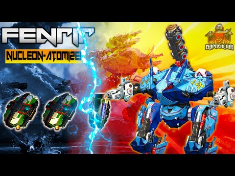 War Robots Cryptic Fenrir Nucleon Atomizer Gameplay With Legendary Pilot Bernadette Wolf WR 🔥