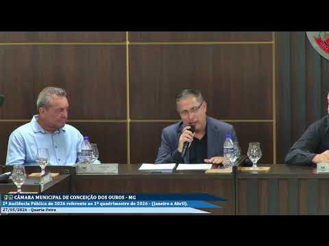 2ª Audiência Pública de 2026, referente ao 1º quadrimestre de 2026 (Janeiro a Abril)