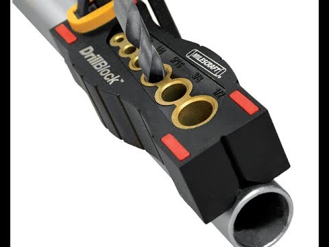 Milescraft 1312 DrillBlock - Hand-held Drill Guide for Drilling Straight Holes