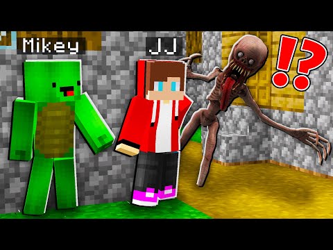 Mikey and JJ Rescued from Cave Dweller?! - Minecraft Madness