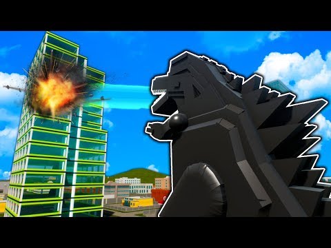 LEGO GODZILLA TOWER SURVIVAL & BATTLE! - Brick Rigs Multiplayer Gameplay