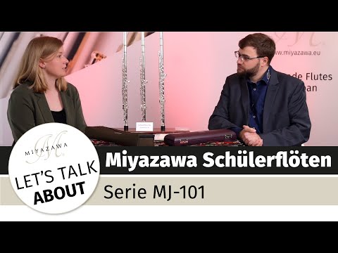 Miyazawa Schülerflöten der MJ-Serie. Die MJ-101 mit Silbermundlochplatte oder mit Silberkopfstück.