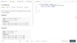 YouTube video 'LeetCode 61. [Medium] Rotate List'