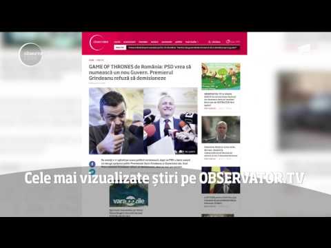 Cele mai vizualizate știri pe Observator.TV din 15 iunie 2017