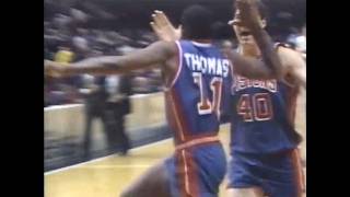 Isiah Thomas' Buzzer-Beating Game-Winner vs. Bullets (via half-spin crossover)