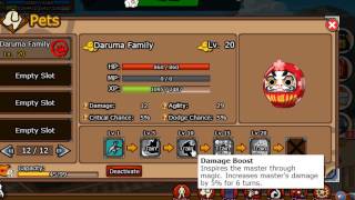 Ninja Saga : Pet Skills Daruma Family