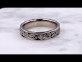 video - Woven Vine Wedding Band in Yellow Gold