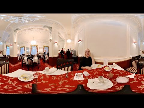 Breakfast at the Chateau Monty.Marianske Lazne hotel restaurant.(Part 2).