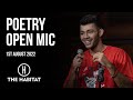 Live Poetry Open Mic at The Habitat 1st August 2022