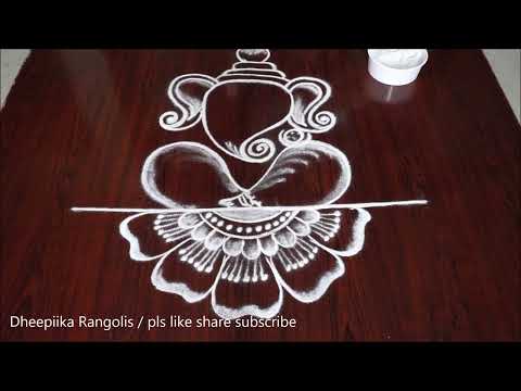 Vinayaka Chavithi Special Muggulu2025  | Ganesh Chaturdhi Rangoli | #vinayagar  chaturthi kolam