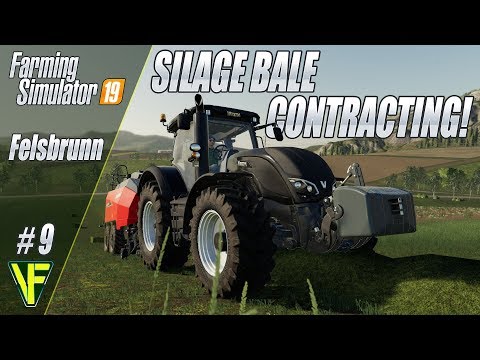 Silage Bale Contracting! | Farming Simulator 19: Felsbrunn, Episode 9