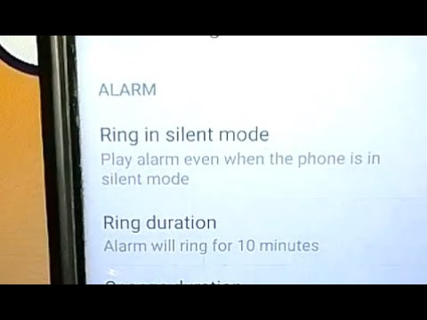 how to change alarm ring duration in honor 20i mobile