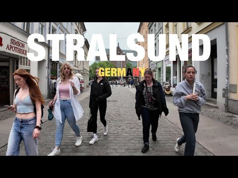 Stralsund, Germany 🇩🇪 Rundgang mit Untertiteln, WALKING TOUR, |4K 60fps|
