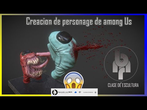 😱 Escultura realista Among us Impostor Kill Sculpture Timelapse 😱