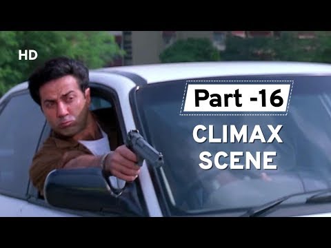 Climax Scene | Amrish Puri | Sunny Deol | Raveena Tandon | Salaakhen | Hindi Action Movie
