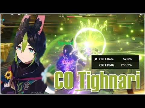 250% Crit Damage C0 Tighnari is Actually Legit.. | Genshin Impact 3.0 Spread Tighnari Showcase