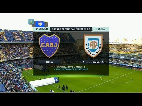 Fútbol en vivo. Boca - Rafaela. Fecha 3. Primera División 2014. FPT