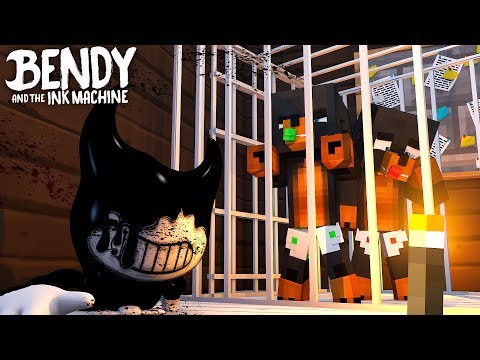 Minecraft BENDY AND THE INK MACHINE - BENDY HAS CAPTURED DONUT & BABY MAX IN HIS INK FACTORY!!