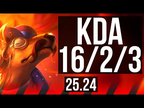NASUS vs DARIUS (TOP) | Good KDA: 16/2/3 | NA Master | 25.24