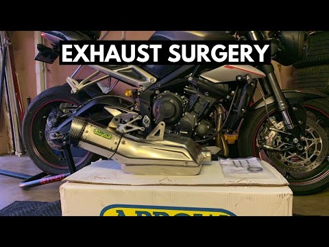 Street Triple RS Arrow Exhaust Install & Review