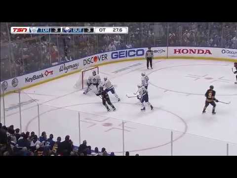 Auston Matthews scores Overtime Game Winner!  04/12/2018 (Toronto Maple Leafs at Buffalo Sabres)