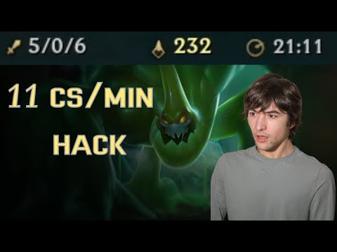ENGAGE ZAC HACK？英雄联盟11CS PER MINUTE - Engage, Challenger Zac gameplay - Neeko matchup