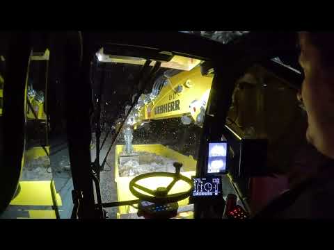 LIEBHERR A922 RAIL| ZWEIWEGEBAGGER | NACHTSCHICHT | BOHREN | LIKUFIX | MOBILBAGGERFAHRER | CAB VIEW
