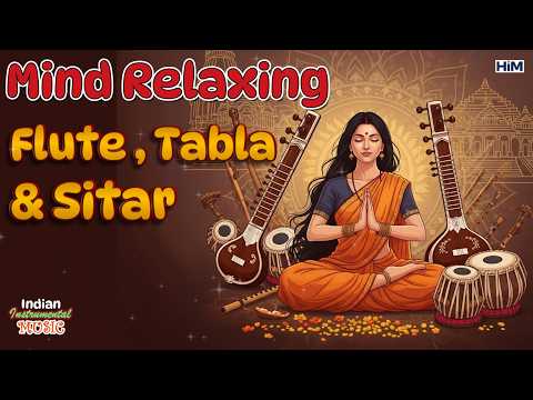 Mind Relaxing Flute Tabla and Sitar Compilation 10 | Hindustani Instrumental Music