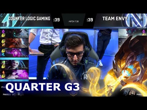 CLG vs Team EnVyUs | Game 3 Quarter Finals S7 NA LCS Summer 2017 Play-Offs | CLG vs NV G3 QF