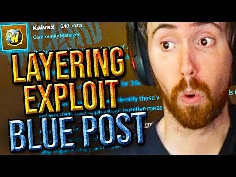 Asmongold Reacts To Layering Exploit BLUE POST & Tips Out Discussion Video (Classic WoW)