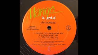 Ini Kamoze - Trouble You A Trouble Me - Mango LP w/ Version - 1983