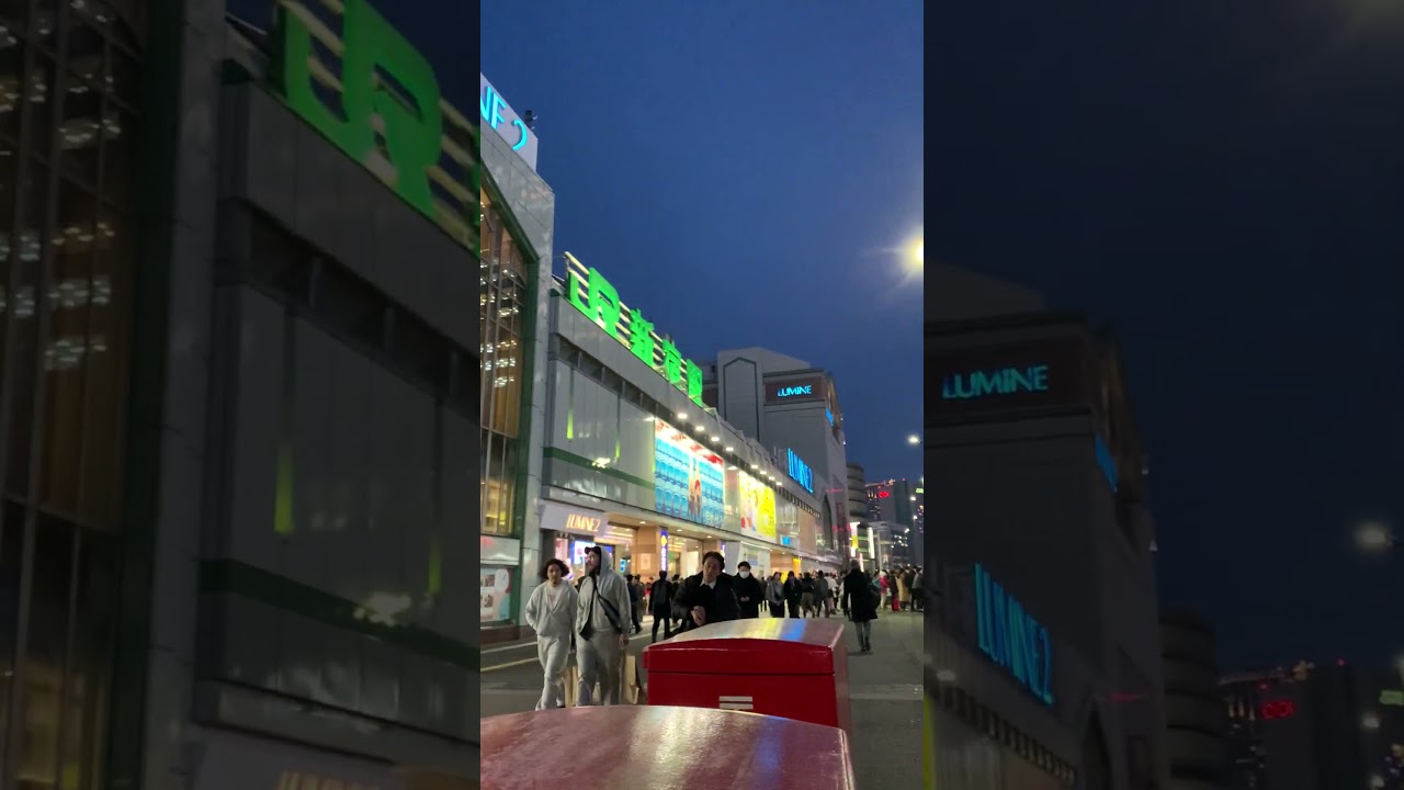 Evening in Tokyo, Japan. Shinjuku.